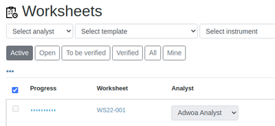 Worksheet background processing in Bika Open Source LIMS