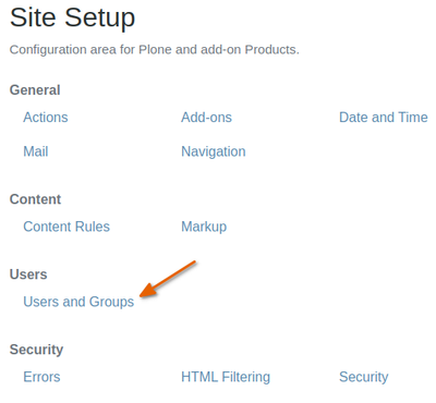 Bika Senaite users on the LIMS control panel