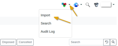 Select Import Menu in Bika Open Source LIMS