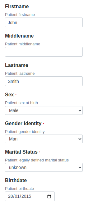  Patient Personal Page 2 in Bika Open Source LIMS