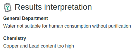 Results Interpretation on Sample view in Bika Open Source LIMS