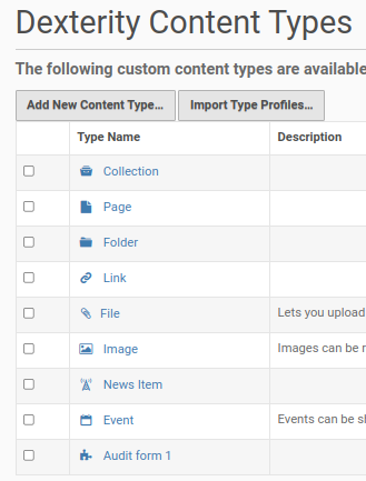 Content Types in Bika Open Source LIMS CMS