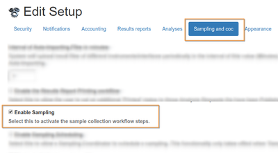 Sampling On  in Bika Senaite