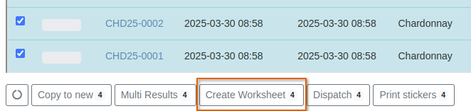 Create a Worksheet form a Sample list in Bika Open Source LIMS