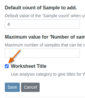 Enable WS Titles in Bika Open Source LIMS
